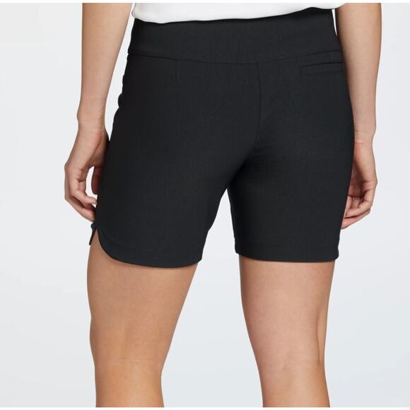 Lady Hagen Shorts Women Size XS Tummy Control Chino Golf Walter Black10" NEW - Picture 2 of 3